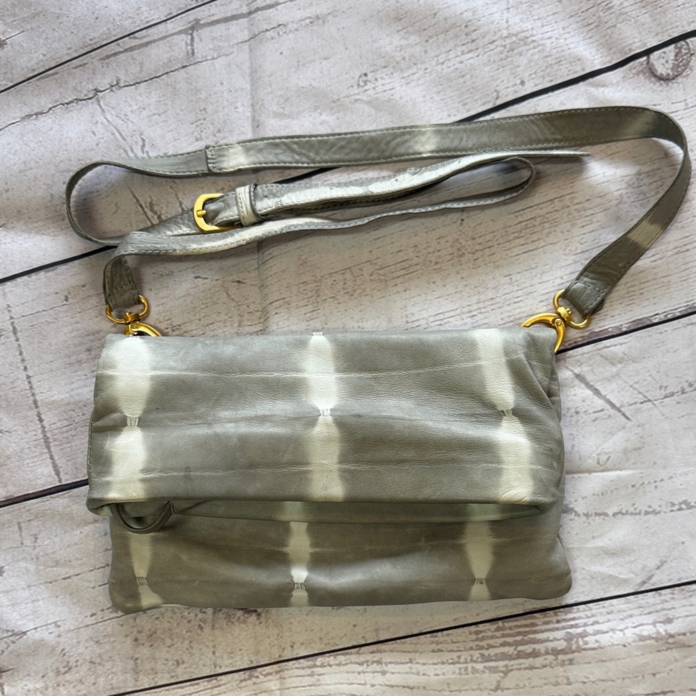 Sseko Gray and Cream Crossbody Bag